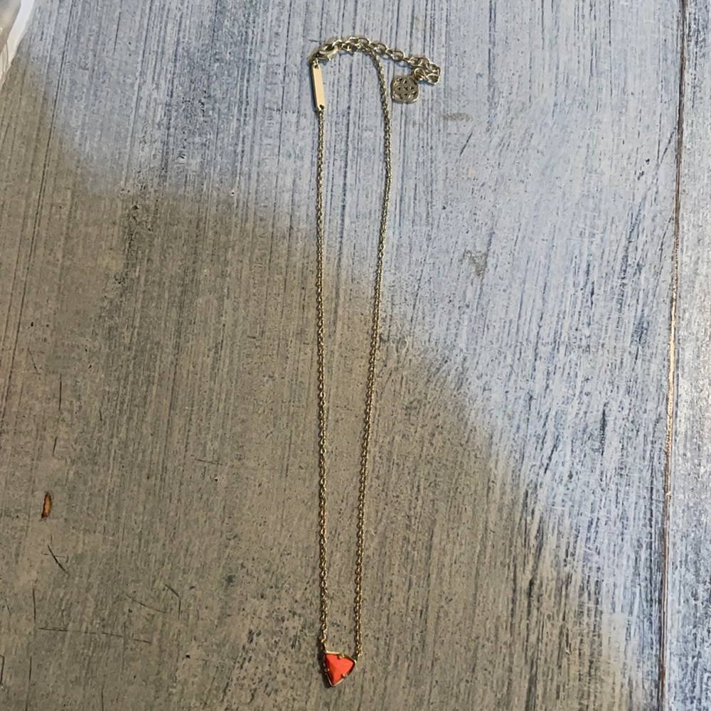 kendra scott orange pendant necklace